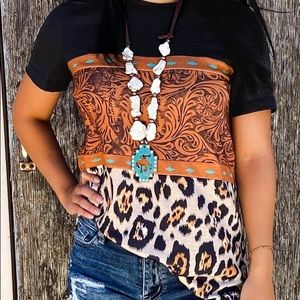 Non branded Crazy Train Buckstitch Babe Tee